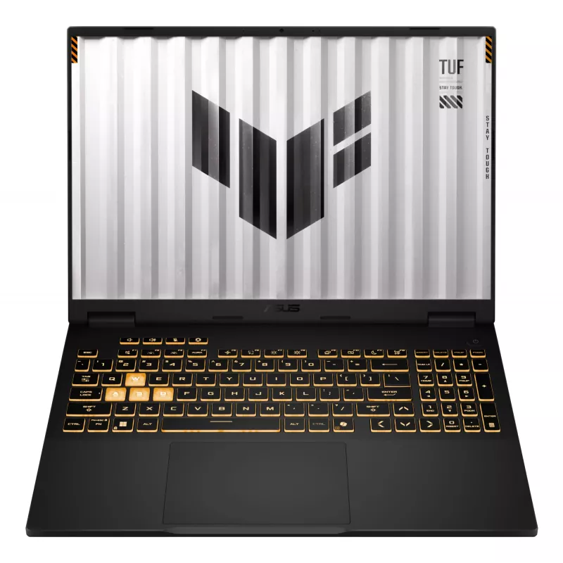 ASUS TUF Gaming F16 FX608JPR-QT014W Intel® Core™ i7 i7-14650HX klēpjdators 40.6 cm (16 collas) WQXGA 32 GB DDR5-SDRAM 1 TB SSD NVIDIA GeForce RTX 5070 Wi-Fi 6E (802.11ax) Windows 11 Home holandiešu Melns, Pelēks