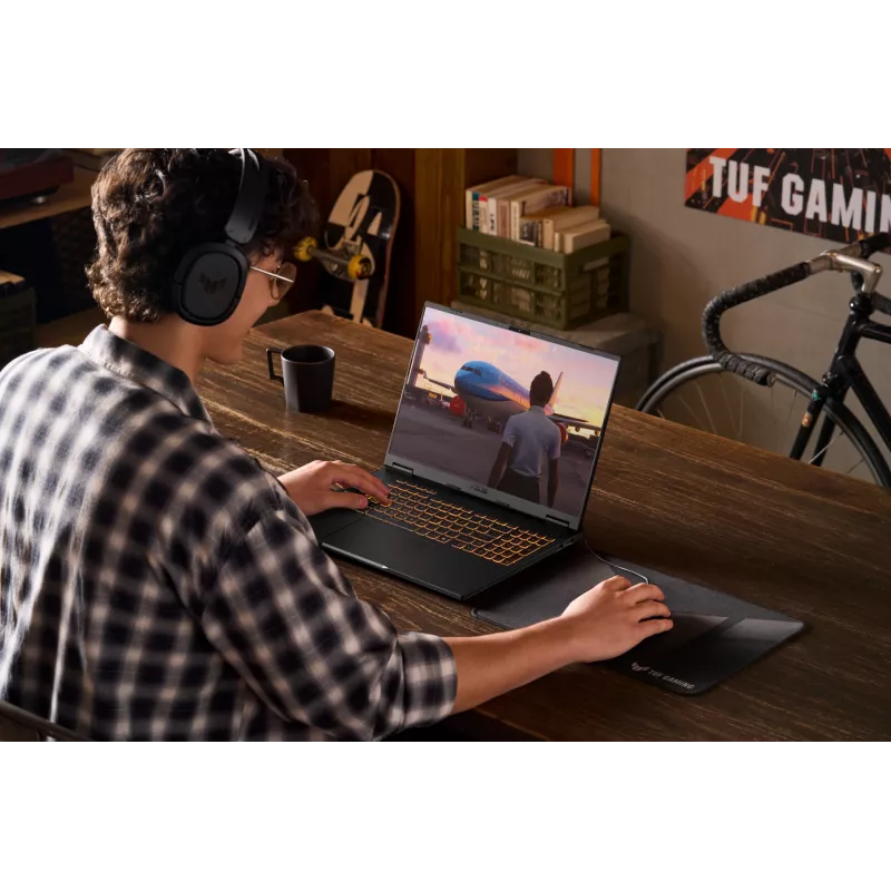 ASUS TUF Gaming F16 FX608JPR-QT014W Intel® Core™ i7 i7-14650HX klēpjdators 40.6 cm (16 collas) WQXGA 32 GB DDR5-SDRAM 1 TB SSD NVIDIA GeForce RTX 5070 Wi-Fi 6E (802.11ax) Windows 11 Home holandiešu Melns, Pelēks