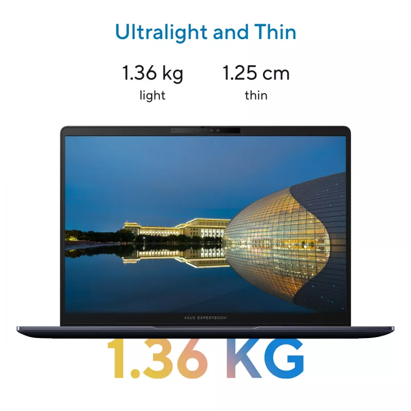 ASUS ExpertBook B5 B5405CCA-LY0020X Intel Core Ultra 7 255H klēpjdators 35.6 cm (14 collu) WUXGA 16 GB DDR5-SDRAM 512 GB SSD Wi-Fi 7 (802.11be) Windows 11 Pro US International melns