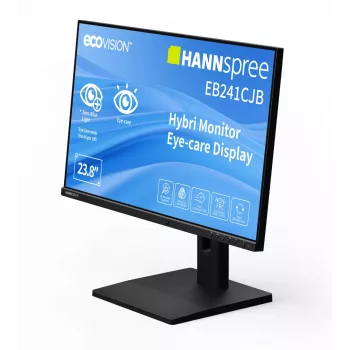 Hannspree Hybri Monitor EB241CJB datora monitors 60,5 cm (23,8 collas) 1920 x 1080 pikseļi Full HD LCD melns