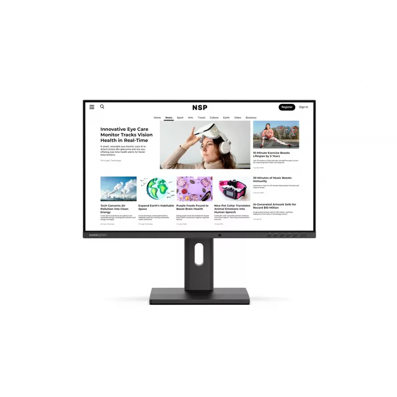 Hannspree Hybri Monitor EB241CJB datora monitors 60,5 cm (23,8 collas) 1920 x 1080 pikseļi Full HD LCD melns