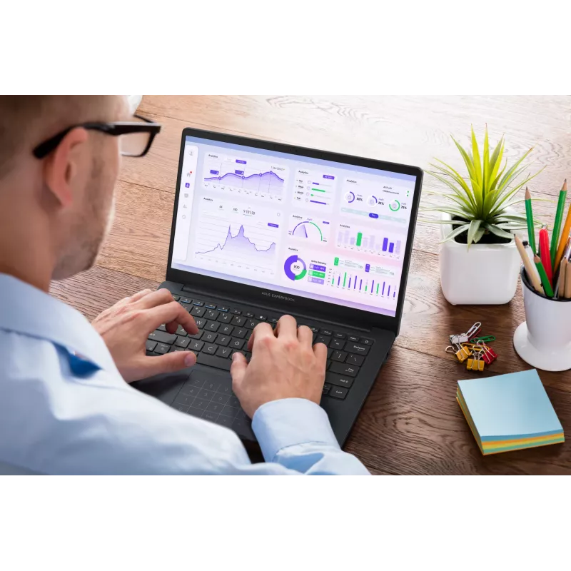 ASUS ExpertBook B1 B1403CVA-S63755X Intel® Core™ i7 i7-13620H klēpjdators 35,6 cm (14 collu) Full HD 32 GB DDR5-SDRAM 1 TB SSD Wi-Fi 6E (802.11ax) Windows 11 Pro US International Melns, Pelēks