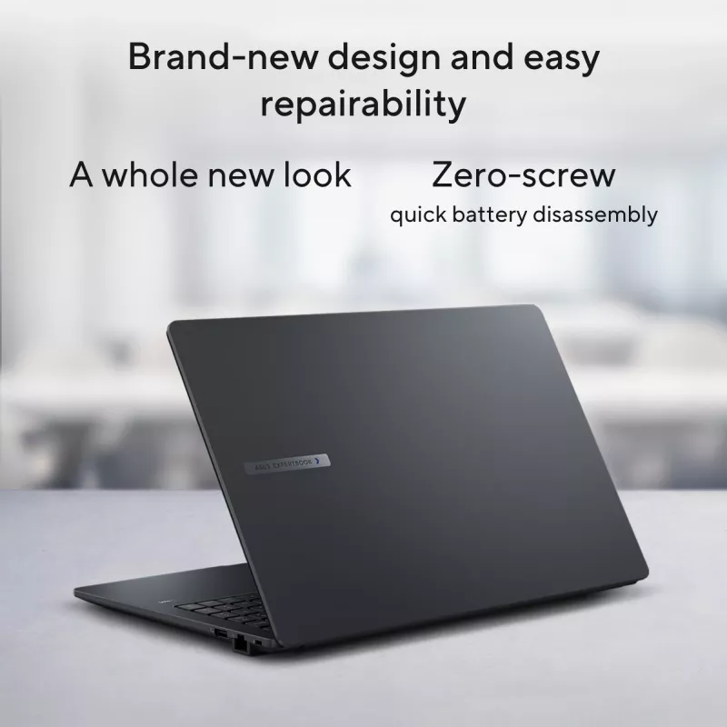 ASUS ExpertBook B1 B1503CVA-S73431X Intel® Core™ i7 i7-13620H Klēpjdators 39,6 cm (15,6 collas) Full HD 32 GB DDR5-SDRAM 1 TB SSD Wi-Fi 6E (802.11ax) Windows 11 Pro US International Melns, Pelēks
