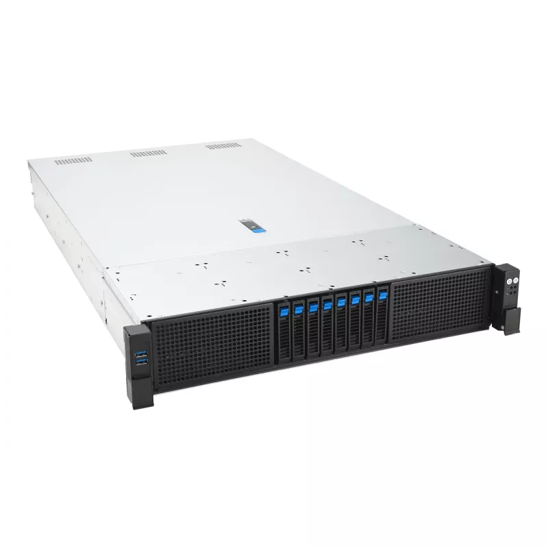 Plauktu serveris ASUS RS720-E12-RS8G 3,2 kW dublēts barošanas bloks, 8 karstās nomaiņas nodalījumi