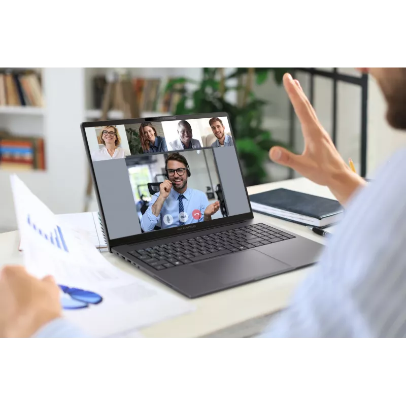 ASUS ExpertBook B3 B3605CCA-MB0370X Intel Core Ultra 5 225H portatīvais dators 40,6 cm (16 collu) WUXGA 16 GB DDR5-SDRAM 512 GB SSD Wi-Fi 6E (802.11ax) Windows 11 Pro US International Melna, Pelēka