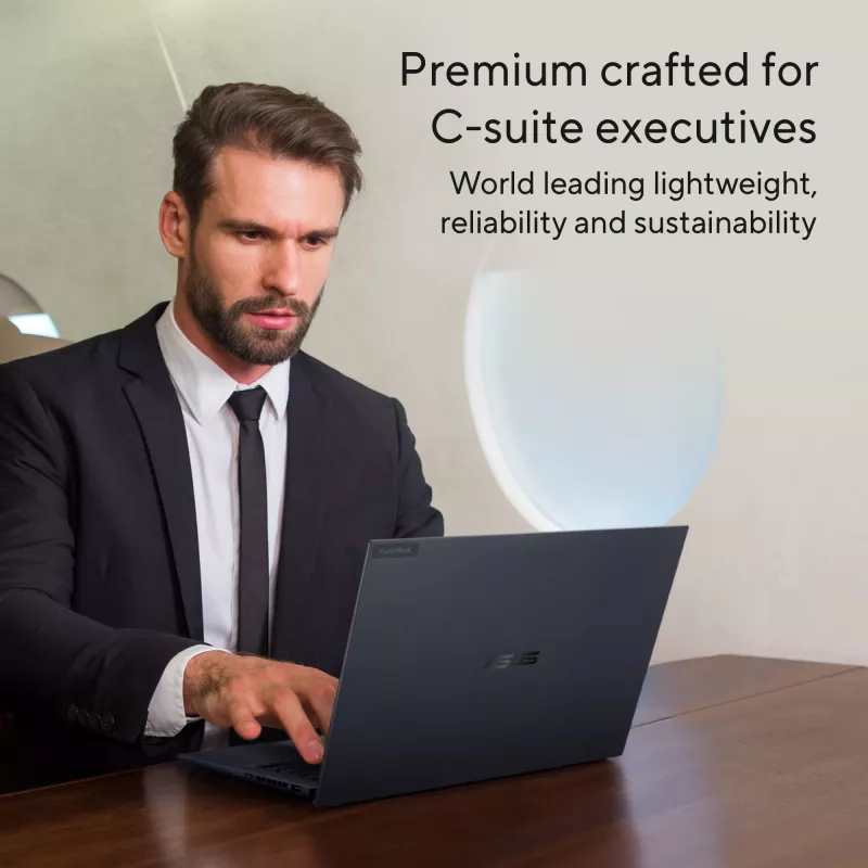 ASUS ExpertBook B9 OLED B9403CVAR-PP1678X Intel Core 7 150U portatīvais dators 35.6 cm (14 collas) WQXGA+ 32 GB LPDDR5x-SDRAM 1 TB SSD Wi-Fi 6E (802.11ax) Windows 11 Pro franču valoda melnā krāsā