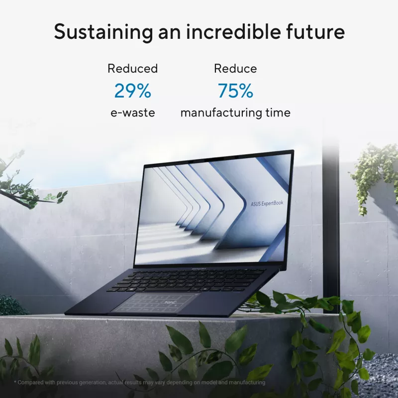 ASUS ExpertBook B9 OLED B9403CVAR-PP1678X Intel Core 7 150U portatīvais dators 35.6 cm (14 collas) WQXGA+ 32 GB LPDDR5x-SDRAM 1 TB SSD Wi-Fi 6E (802.11ax) Windows 11 Pro franču valoda melnā krāsā