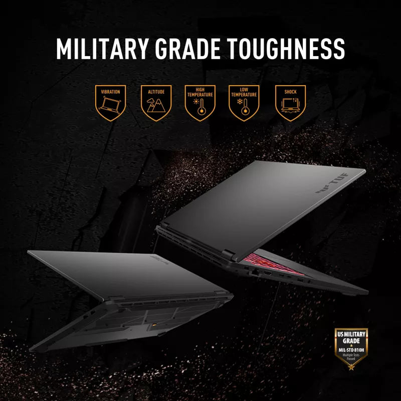 ASUS TUF Gaming A18 FA808UM-S8069W AMD Ryzen™ 7 260 klēpjdators 45.7 cm (18 collas) WUXGA 16 GB DDR5-SDRAM 512 GB SSD NVIDIA GeForce RTX 5060 Wi-Fi 6E (802.11ax) Windows 11 Home Dutch pelēka