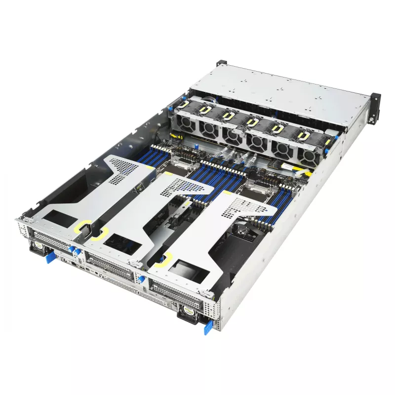 Server ASUS RS720-E12-RS24G 3.2KW 24N – plauktā montējams serveris ar 3,2 kW PSU un 24 diskdziņu nodalījumu