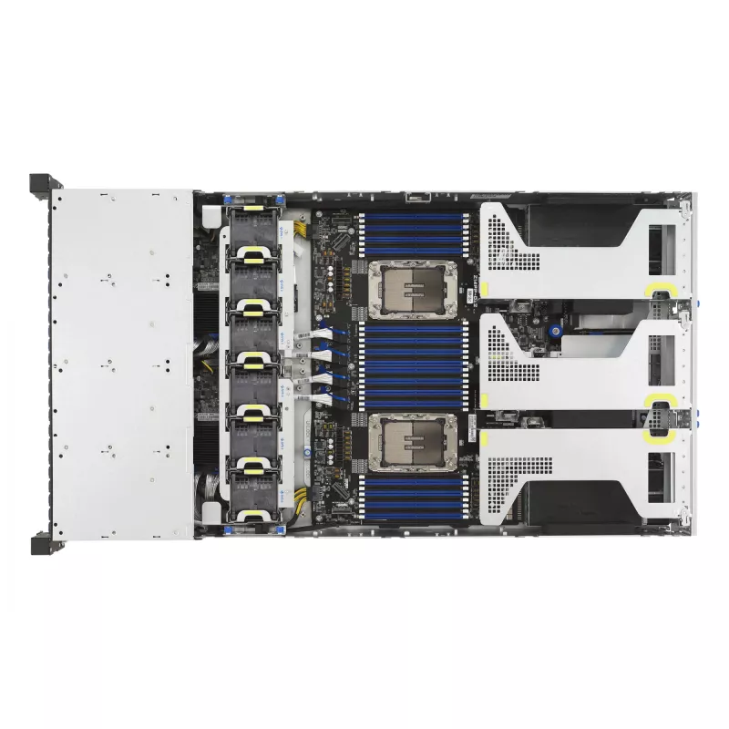 Server ASUS RS720-E12-RS24G 3.2KW 24N – plauktā montējams serveris ar 3,2 kW PSU un 24 diskdziņu nodalījumu