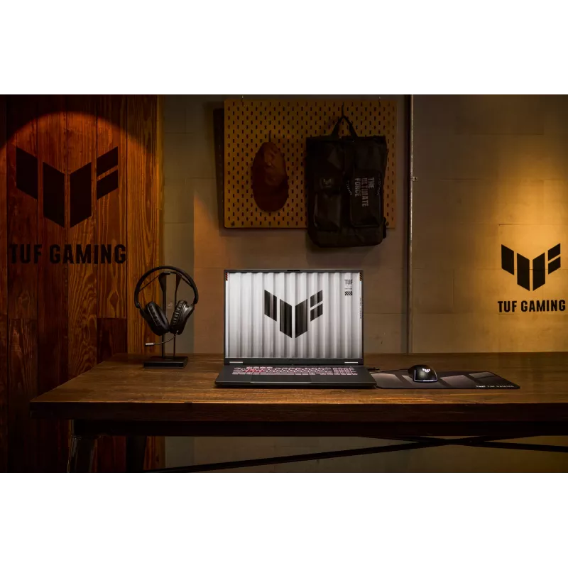 ASUS TUF Gaming A18 FA808UH-S8076W AMD Ryzen™ 7 260 Klēpjdators 45,7 cm (18 collas) Full HD+ 16 GB DDR5-SDRAM 512 GB SSD NVIDIA® GeForce RTX™ 5050 Wi-Fi 6E (802.11ax) Windows 11 Home Dutch pelēka