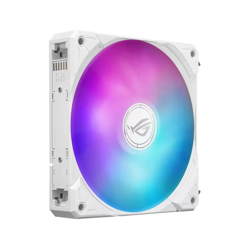 Šķidruma dzesēšanas sistēma ASUS ROG Ryuo IV SLC 360 ARGB balta Edition — 360 mm radiators, 3×120 mm ventilatori, AMOLED displejs, LGA 1700 atbalsts