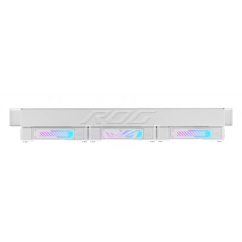 Šķidruma dzesēšanas sistēma ASUS ROG Ryuo IV SLC 360 ARGB balta Edition — 360 mm radiators, 3×120 mm ventilatori, AMOLED displejs, LGA 1700 atbalsts
