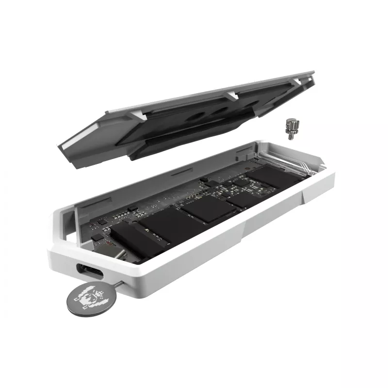 SSD korpuss ASUS ROG Strix Arion Hatsune Miku Edition balts M.2 PCIe USB Type-C 10 Gbit/s