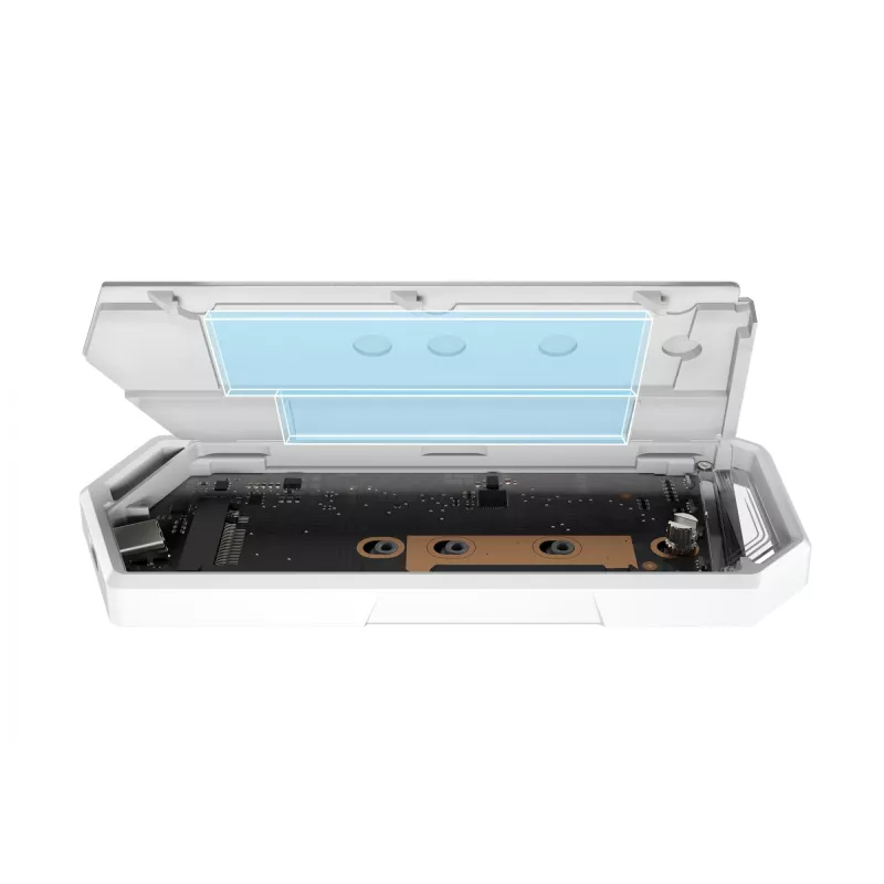 SSD korpuss ASUS ROG Strix Arion Hatsune Miku Edition balts M.2 PCIe USB Type-C 10 Gbit/s