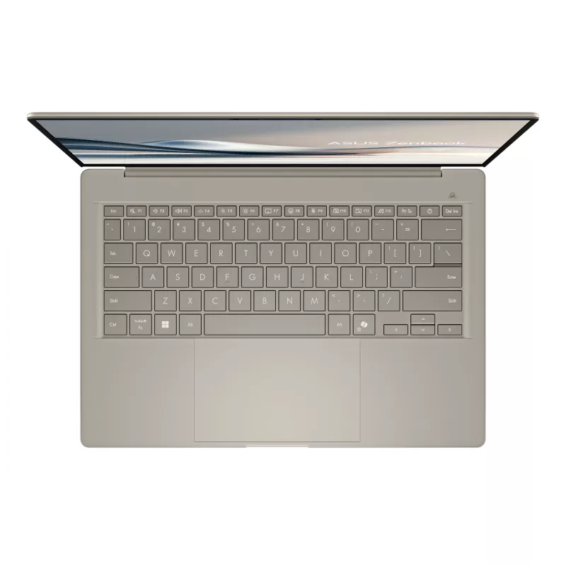 ASUS Zenbook A14 UX3407QA-QD289W Copilot+ PC Snapdragon X1-26-100 klēpjdators 35,6 cm (14 collas) WUXGA 16 GB LPDDR5x-SDRAM 512 GB SSD Wi-Fi 6E (802.11ax) Windows 11 Home Bēša