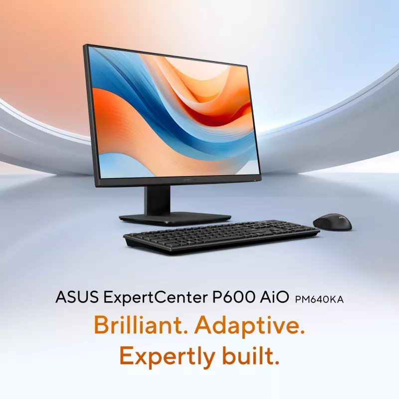 ASUS ExpertCenter P600 AiO PM640KA-BPC011X Copilot+ PC AMD Ryzen™ AI 5 330 60.5 cm (23.8 inch) 1920 x 1080 pikseļi Viss-vienā dators 16 GB DDR5-SDRAM 512 GB SSD Windows 11 Pro Wi-Fi 6 (802.11ax) Melns