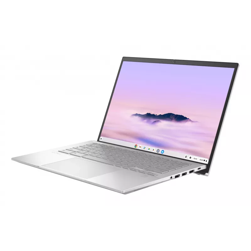 ASUS Chromebook Plus Enterprise CB54 CB5403CMA-QM0916 Intel Core Ultra 7 155U 35.6 cm (14 collu) skārienjutīgs WQXGA 16 GB LPDDR5x-SDRAM 256 GB SSD Wi-Fi 6E (802.11ax) ChromeOS US International Sudraba