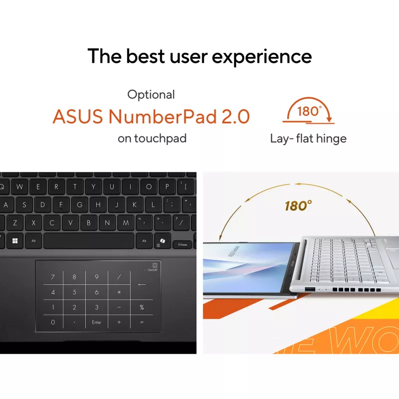 ASUS Vivobook 14 M1405NAQ-LY025W AMD Ryzen™ 7 170 klēpjdators 35,6 cm (14 collu) WUXGA 16 GB DDR5-SDRAM 512 GB SSD Wi-Fi 6 (802.11ax) Windows 11 Home holandiešu melna