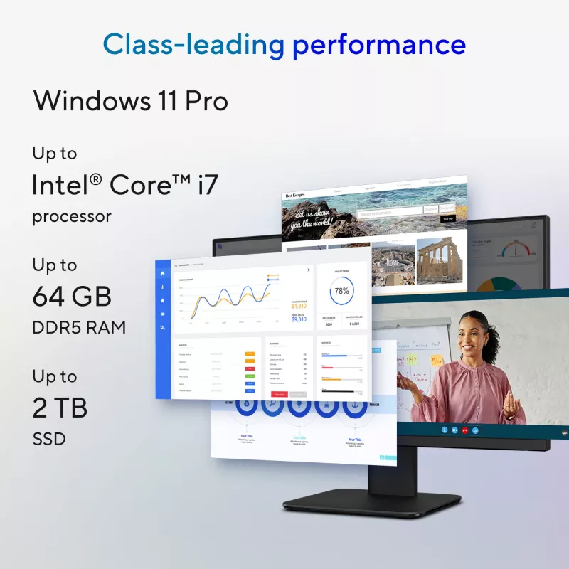 ASUS ExpertCenter P400 AiO P440VAESK-BPC344X Intel Core 5 210H 60.5 cm (23.8 collas) 1920 x 1080 pikseļi Viss-vienā dators 16 GB DDR5-SDRAM 512 GB SSD Windows 11 Pro Wi-Fi 6 (802.11ax) Melns