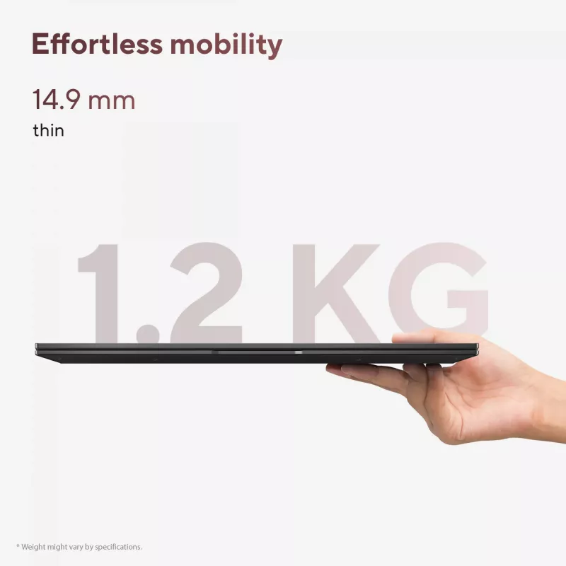 ASUS Zenbook 14 OLED UM3406GA-QD031W Copilot+ PC AMD Ryzen™ AI 7 445 klēpjdators 35,6 cm (14 collas) WUXGA 32 GB LPDDR5x-SDRAM 1 TB SSD Wi-Fi 6E (802.11ax) Windows 11 Home holandiešu melns
