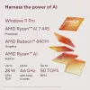 ASUS Zenbook 14 OLED UM3406GA-QD031W Copilot+ PC AMD Ryzen™ AI 7 445 klēpjdators 35,6 cm (14 collas) WUXGA 32 GB LPDDR5x-SDRAM 1 TB SSD Wi-Fi 6E (802.11ax) Windows 11 Home holandiešu melns