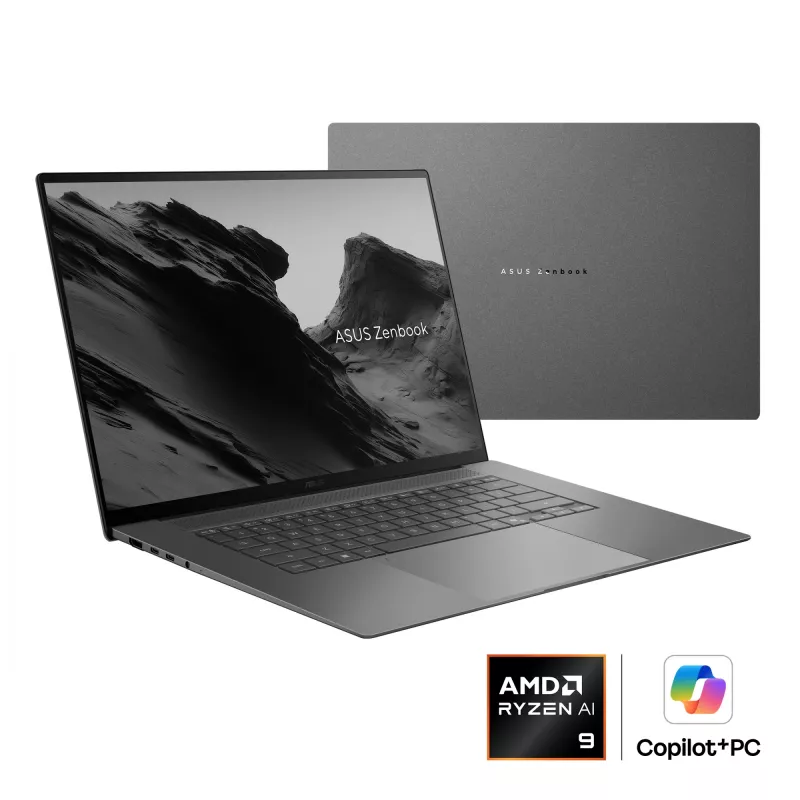 ASUS Zenbook S16 UM5606GA-SS180W Copilot+ PC AMD Ryzen AI 9 465 klēpjdators 40,6 cm (16 collu) 3K 32 GB LPDDR5x-SDRAM 1 TB SSD Wi-Fi 7 (802.11be) Windows 11 Home holandiešu pelēks