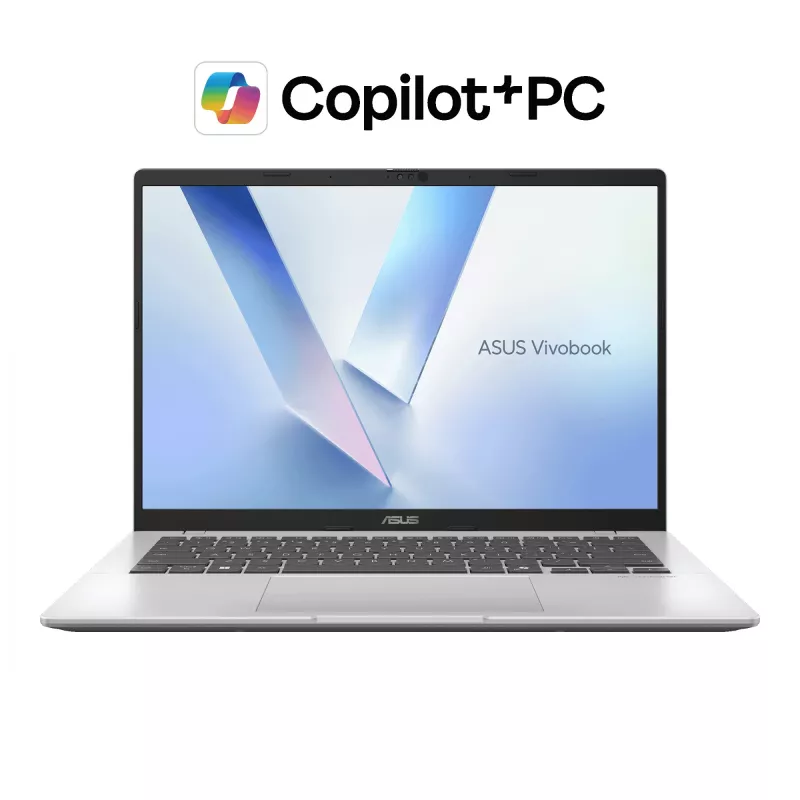 ASUS Vivobook 14 M1407GA-LY012W Copilot+ PC AMD Ryzen™ AI 7 445 klēpjdators 35,6 cm (14 collas) WUXGA 16 GB DDR5-SDRAM 512 GB SSD Wi-Fi 6 (802.11ax) Windows 11 Home holandiešu sudraba