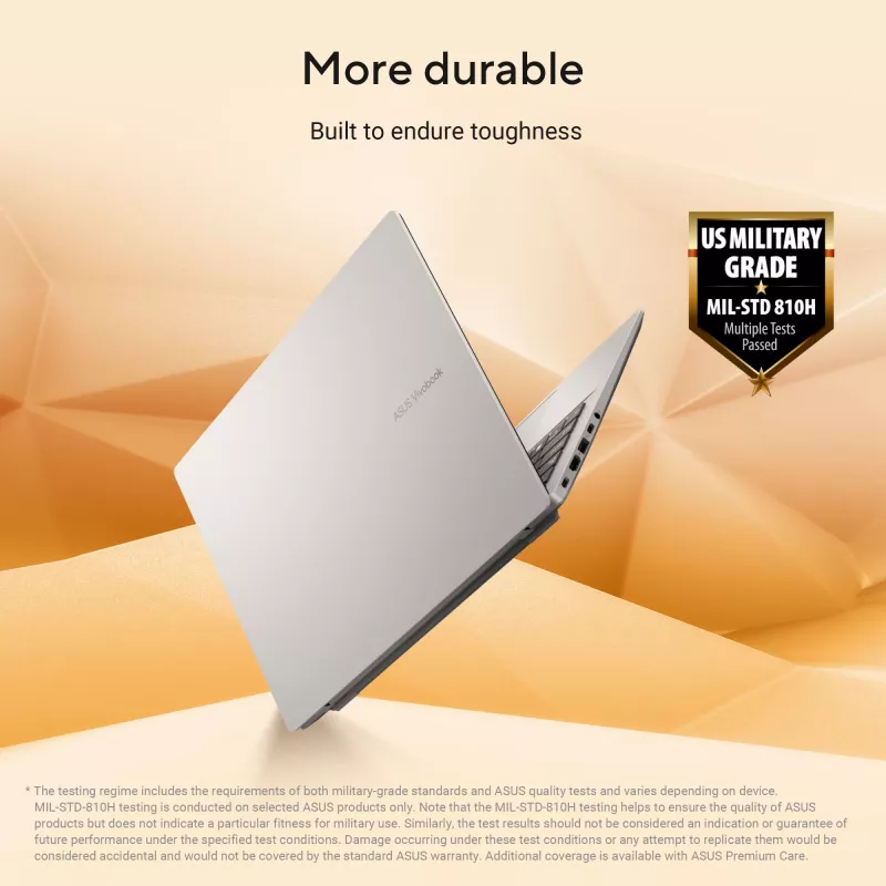 ASUS Vivobook 14 M1407GA-LY012W Copilot+ PC AMD Ryzen™ AI 7 445 klēpjdators 35,6 cm (14 collas) WUXGA 16 GB DDR5-SDRAM 512 GB SSD Wi-Fi 6 (802.11ax) Windows 11 Home holandiešu sudraba