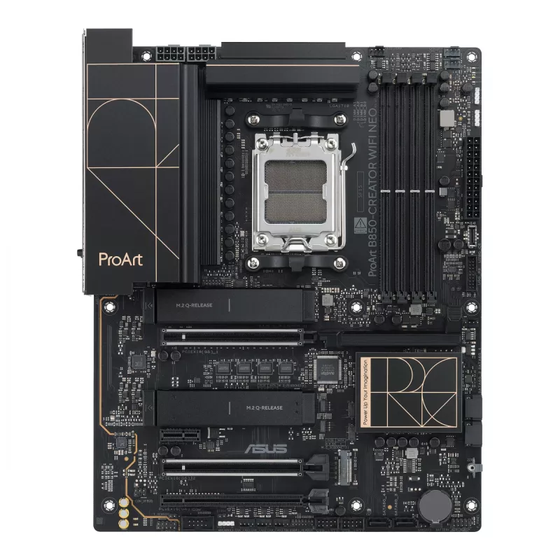 Mātesplate ASUS PROART B850-CREATOR WiFi NEO — AMD B850, ligzda AM5, ATX, DDR5, 4 DIMM, 256 GB, Wi‑Fi 7, 5Gb Ethernet