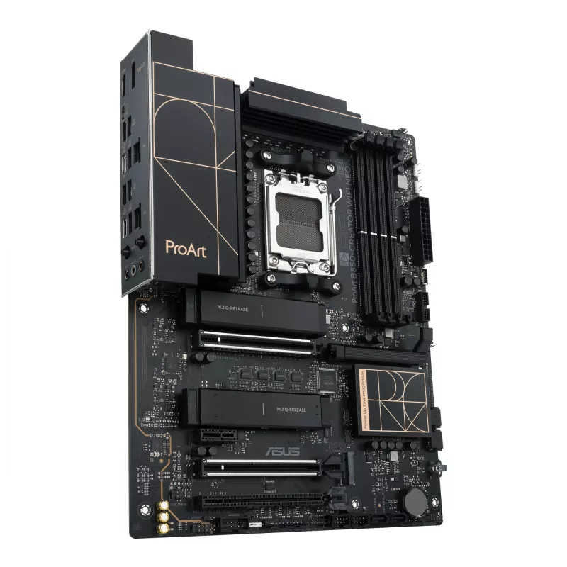 Mātesplate ASUS PROART B850-CREATOR WiFi NEO — AMD B850, ligzda AM5, ATX, DDR5, 4 DIMM, 256 GB, Wi‑Fi 7, 5Gb Ethernet