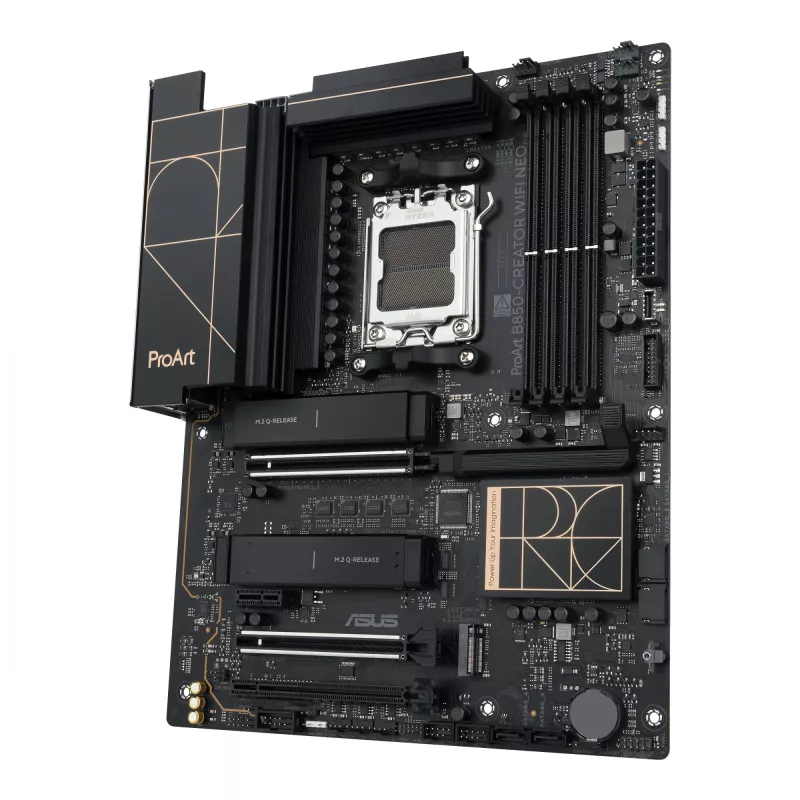 Mātesplate ASUS PROART B850-CREATOR WiFi NEO — AMD B850, ligzda AM5, ATX, DDR5, 4 DIMM, 256 GB, Wi‑Fi 7, 5Gb Ethernet