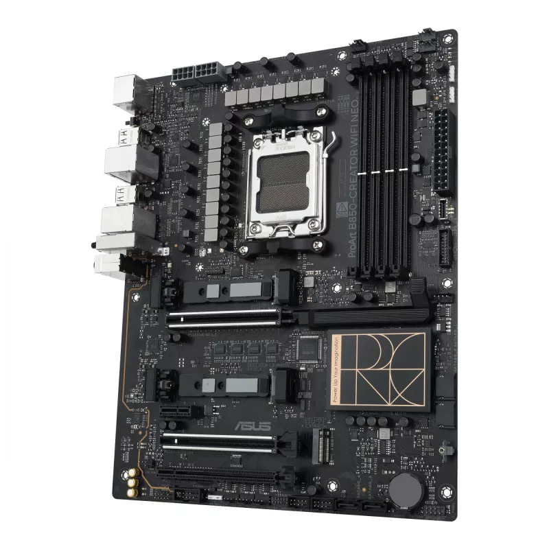 Mātesplate ASUS PROART B850-CREATOR WiFi NEO — AMD B850, ligzda AM5, ATX, DDR5, 4 DIMM, 256 GB, Wi‑Fi 7, 5Gb Ethernet