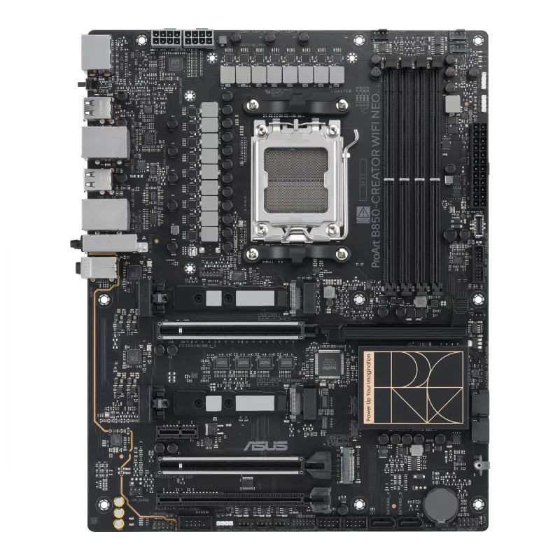 Mātesplate ASUS PROART B850-CREATOR WiFi NEO — AMD B850, ligzda AM5, ATX, DDR5, 4 DIMM, 256 GB, Wi‑Fi 7, 5Gb Ethernet