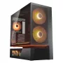 COUGAR PC Midi Tower Case CFV235 Vision — ARGB, 9,16 collas (23,3 cm) LCD 1920×462, sieta, priekšā 2×160 mm, aizmugurē 1×120 mm, melns