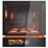 COUGAR PC Midi Tower Case CFV235 Vision — ARGB, 9,16 collas (23,3 cm) LCD 1920×462, sieta, priekšā 2×160 mm, aizmugurē 1×120 mm, melns