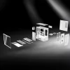 COUGAR PC Midi Tower Case CFV235 Vision — ARGB, 9,16 collas (23,3 cm) LCD 1920×462, sieta, priekšā 2×160 mm, aizmugurē 1×120 mm, melns