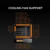 COUGAR PC Midi Tower Case CFV235 Vision — ARGB, 9,16 collas (23,3 cm) LCD 1920×462, sieta, priekšā 2×160 mm, aizmugurē 1×120 mm, melns