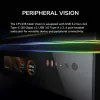 COUGAR PC Midi Tower Case CFV235 Vision — ARGB, 9,16 collas (23,3 cm) LCD 1920×462, sieta, priekšā 2×160 mm, aizmugurē 1×120 mm, melns