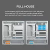COUGAR PC Midi Tower Case CFV235 Vision — ARGB, 9,16 collas (23,3 cm) LCD 1920×462, sieta, priekšā 2×160 mm, aizmugurē 1×120 mm, melns