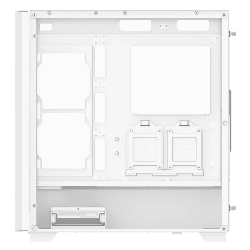 XPG VALOR AIR PRO vidustorņa korpuss, Midi Tower, PC, balts, ATX, EATX, micro ATX, Mini-ATX, SPCC, rūdīts stikls, vairākās krāsās