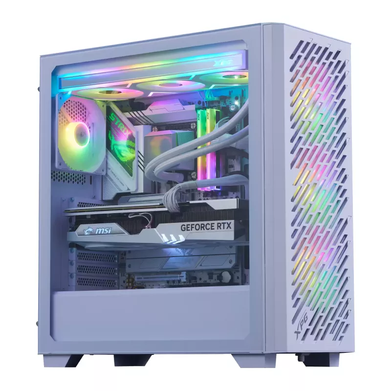 XPG VALOR AIR PRO vidustorņa korpuss, Midi Tower, PC, balts, ATX, EATX, micro ATX, Mini-ATX, SPCC, rūdīts stikls, vairākās krāsās