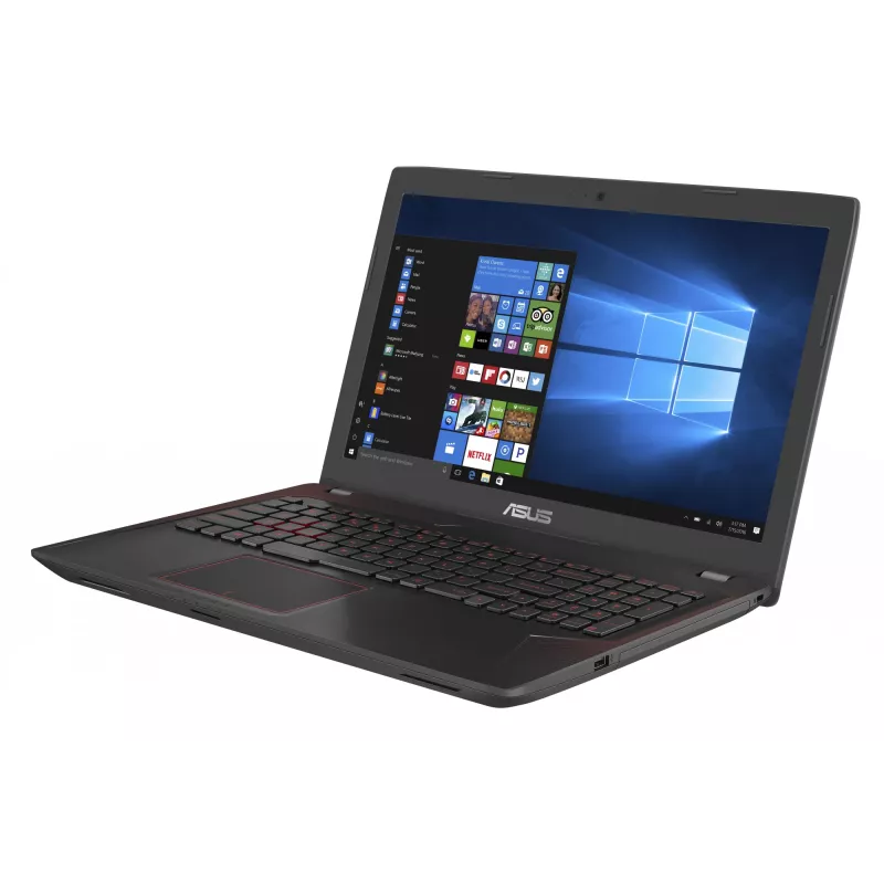 Portatīvais dators ASUS FX553VD-DM199T — Intel Core i5-7300HQ, 15.6 collu Full HD, 8 GB RAM, 256 GB SSD, NVIDIA GeForce GTX 1050, Windows 10 Home, melns