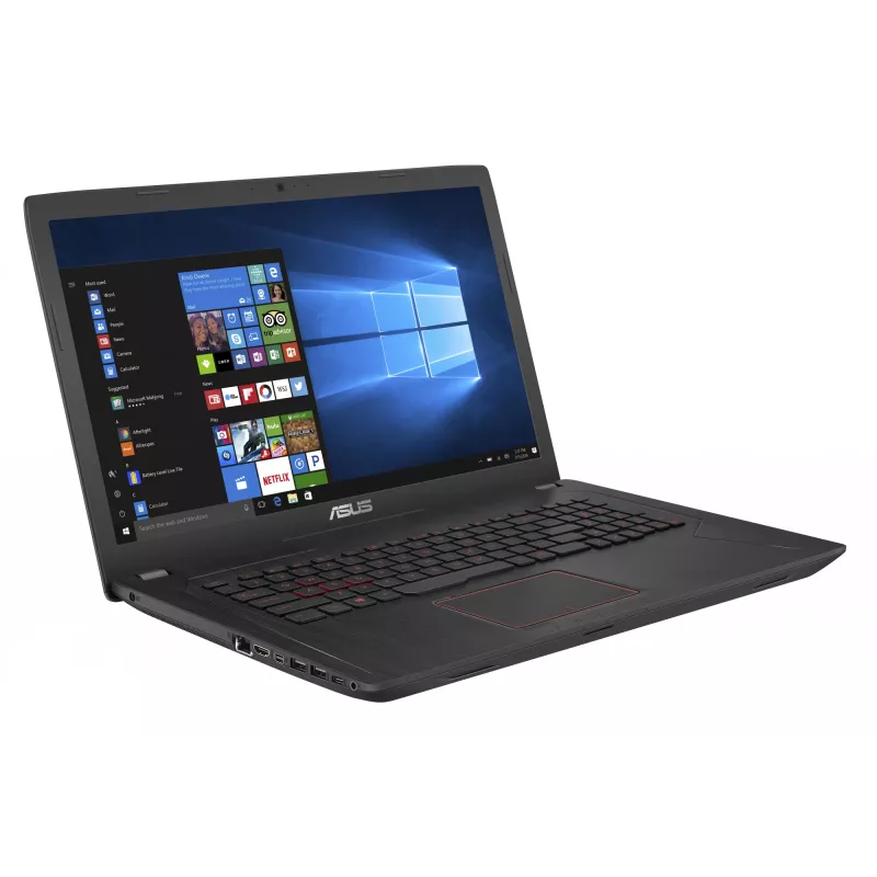 Portatīvais dators ASUS FX553VD-DM199T — Intel Core i5-7300HQ, 15.6 collu Full HD, 8 GB RAM, 256 GB SSD, NVIDIA GeForce GTX 1050, Windows 10 Home, melns