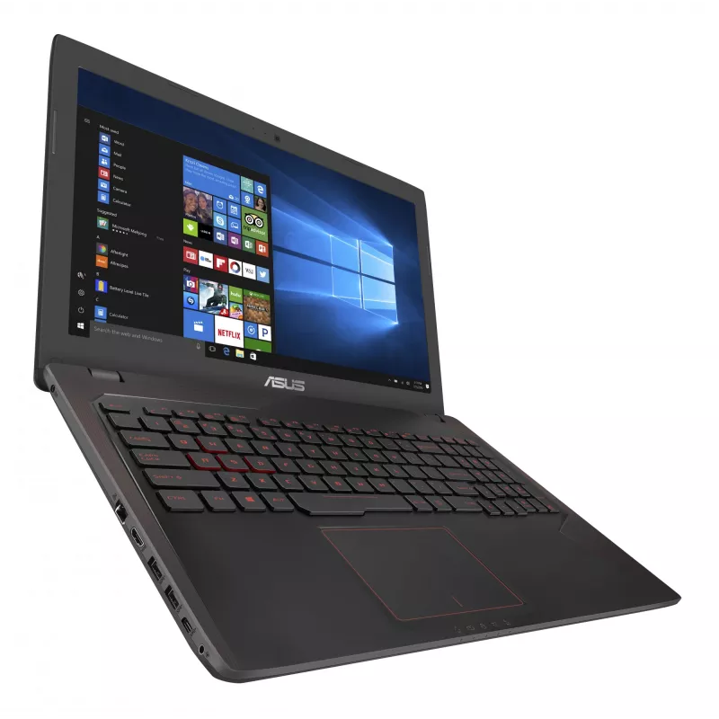 Portatīvais dators ASUS FX553VD-DM199T — Intel Core i5-7300HQ, 15.6 collu Full HD, 8 GB RAM, 256 GB SSD, NVIDIA GeForce GTX 1050, Windows 10 Home, melns