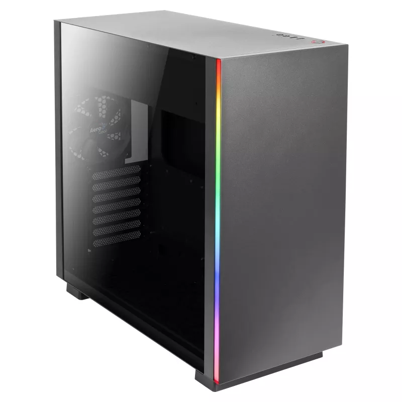 Aerocool Glo Midi Tower Melns