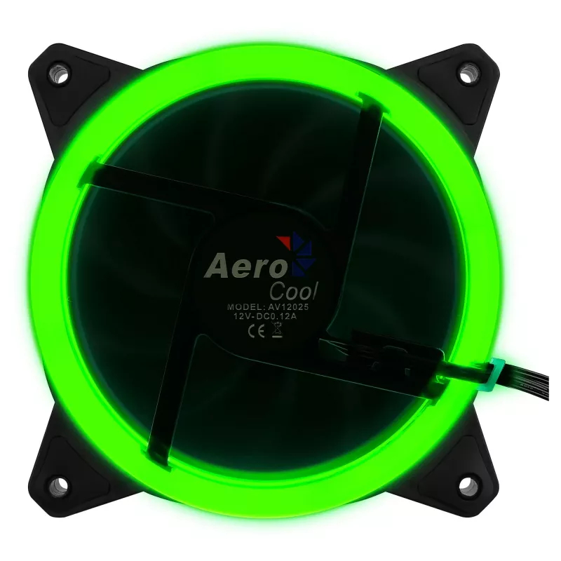 Aerocool Rev RGB Datordatora ventilators 12 cm Melns