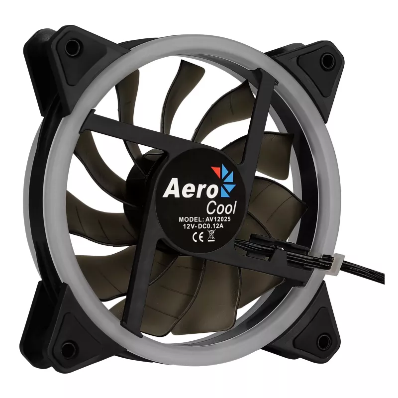 Aerocool Rev RGB Datordatora ventilators 12 cm Melns