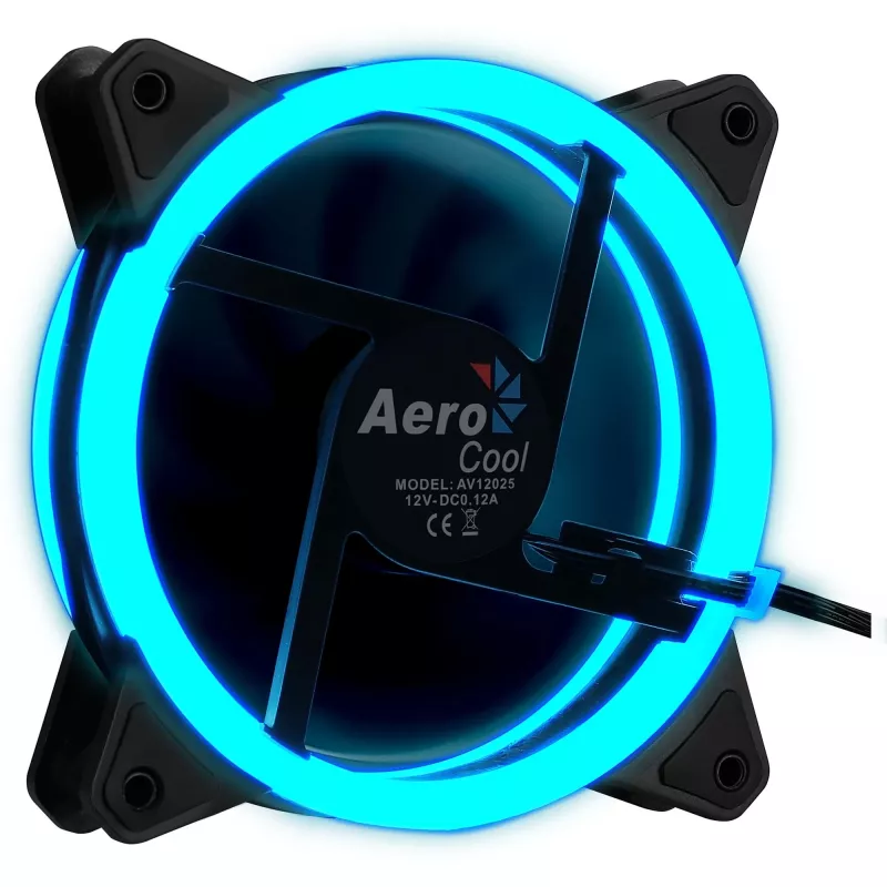 Aerocool Rev RGB Datordatora ventilators 12 cm Melns