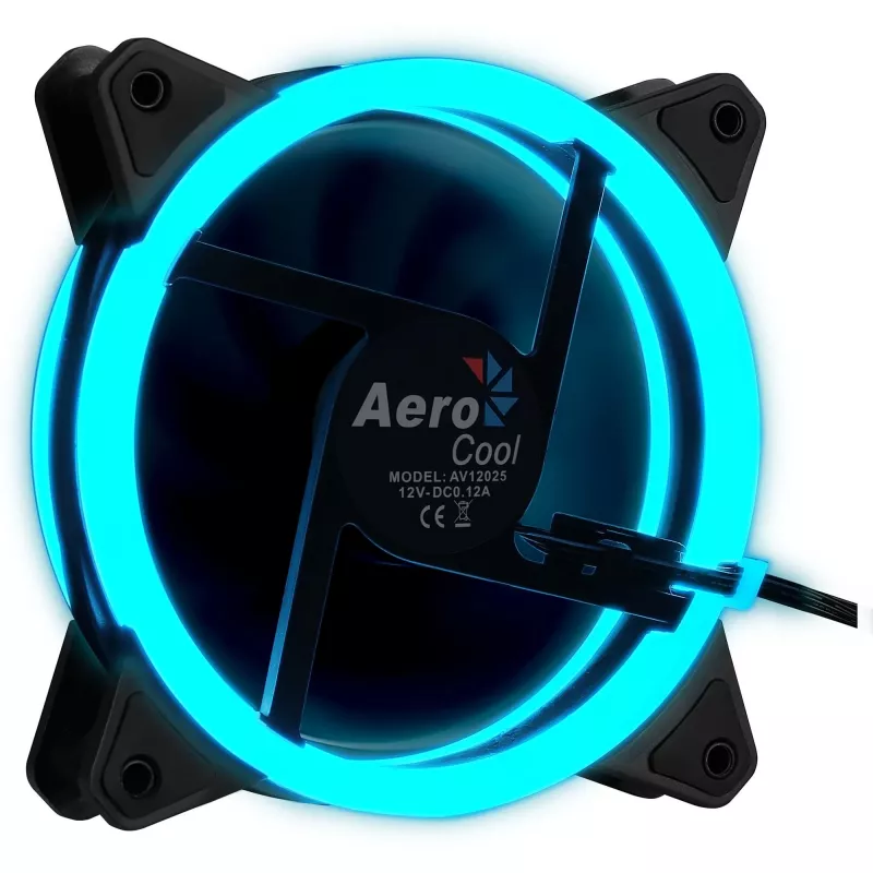 Aerocool Rev RGB Datordatora ventilators 12 cm Melns